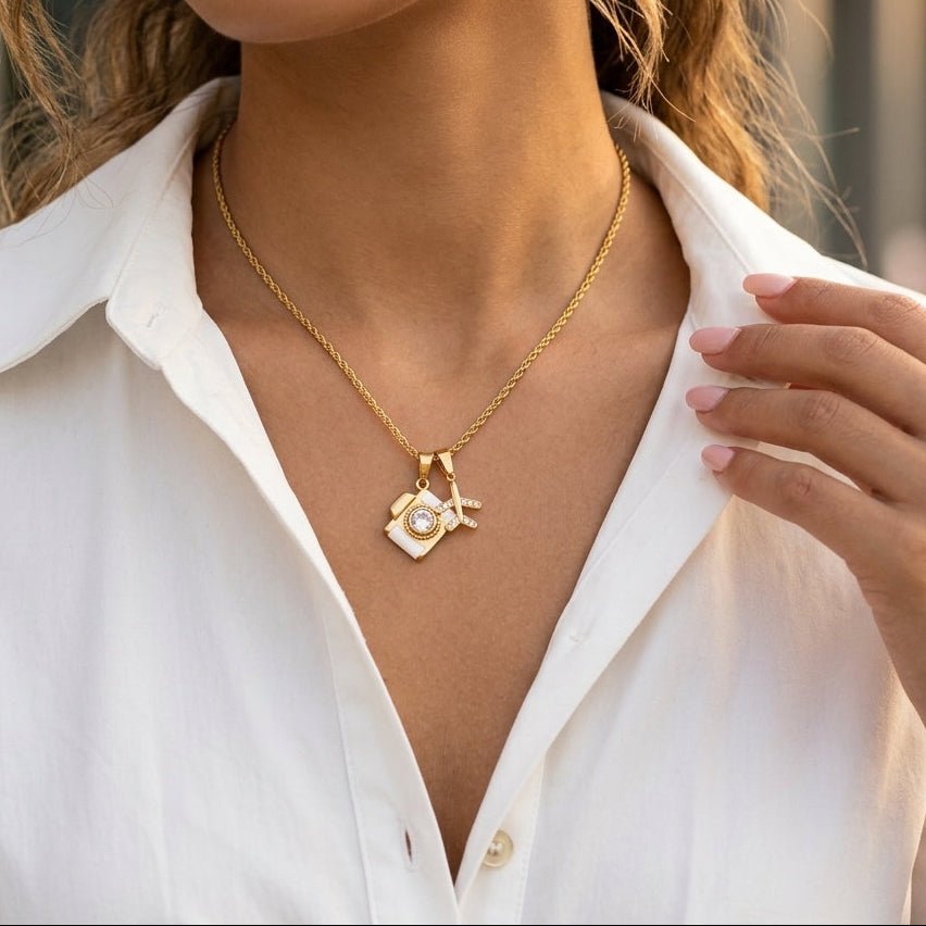 Camera Pendant Necklace