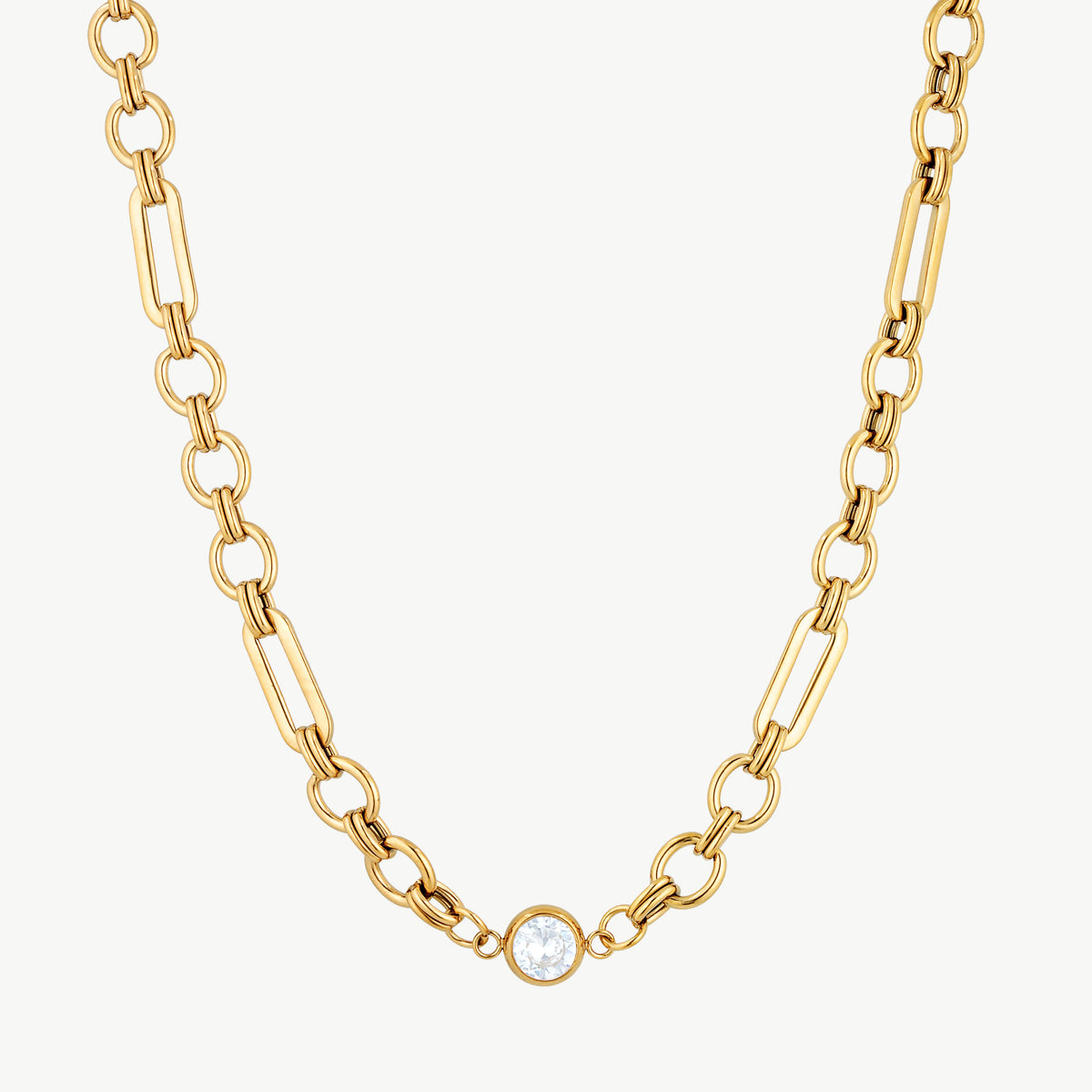 Chunky Gold Link Necklace