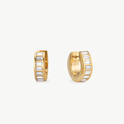 Baguette Hoop Earrings