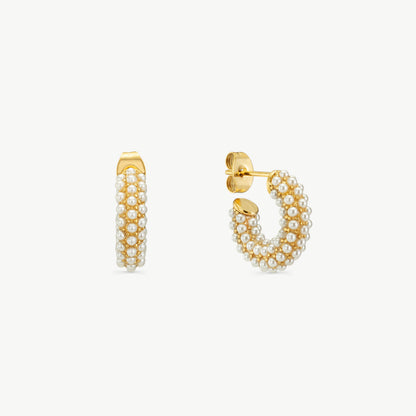 Beaded Pearl Earrings