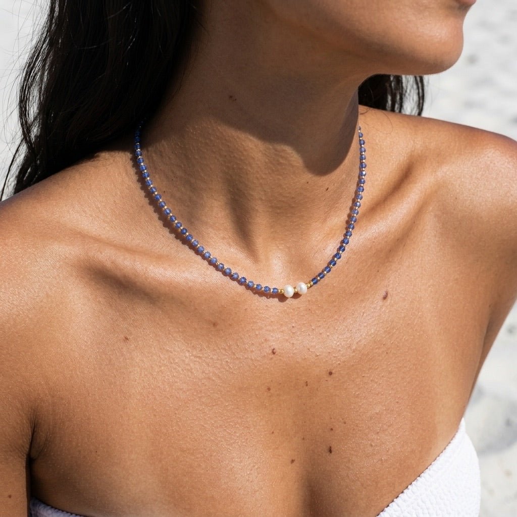 Blue Bead Necklace