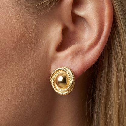 Button Earrings
