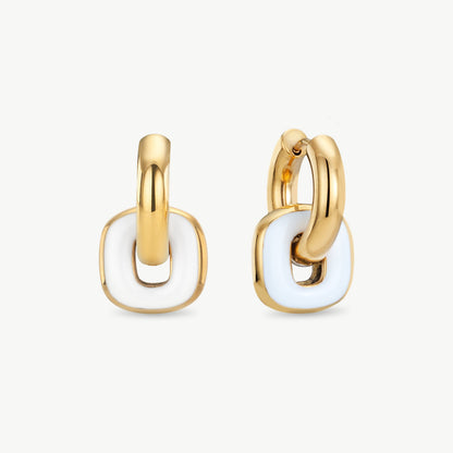 Chain Link Hoop Earrings