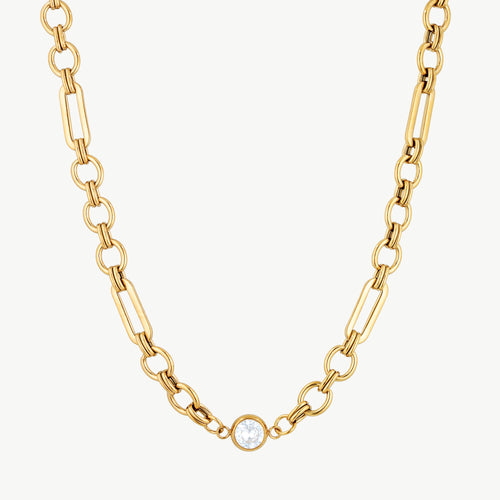 Chunky Gold Link Necklace