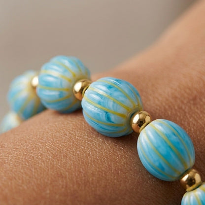 Blue Bead Bracelet