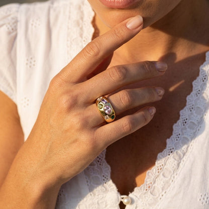 Multi Gemstone Ring