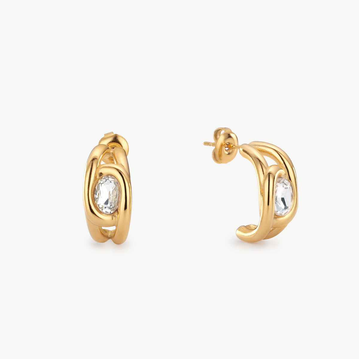 Crystal Hoop Earrings