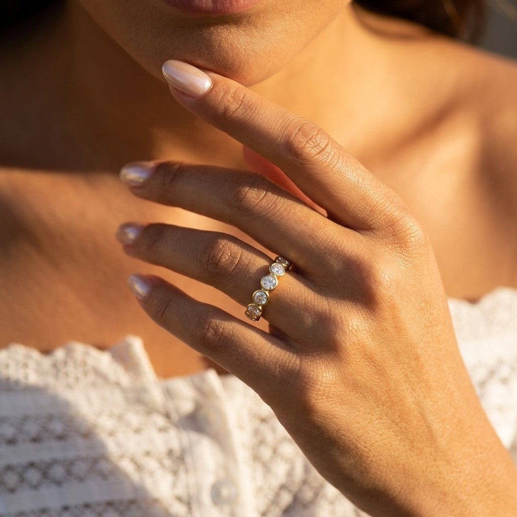 Cubic Zirconia Band Ring