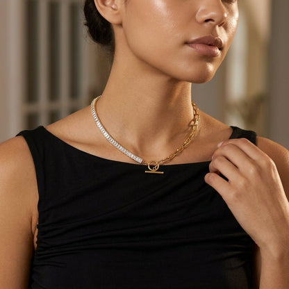 Cubic Zirconia Choker Necklace