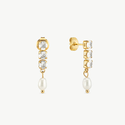 Cubic Zirconia Dangle Earrings