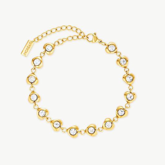 Cubic Zirconia Heart Bracelet