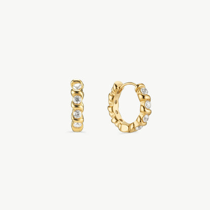 Cubic Zirconia Hoop Earrings