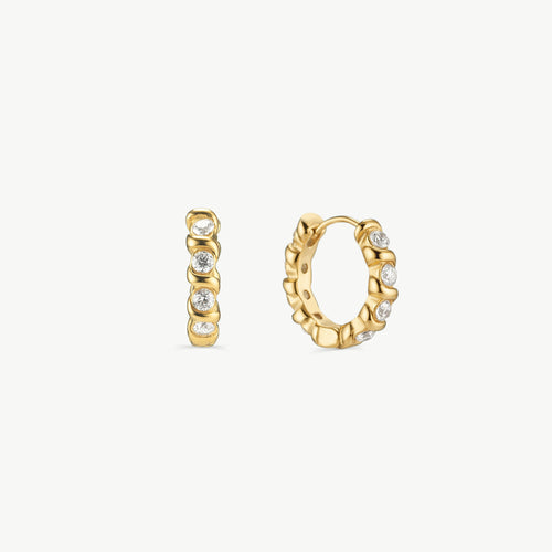 Cubic Zirconia Hoop Earrings