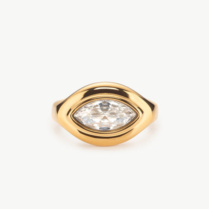 Cubic Zirconia Marquise Ring