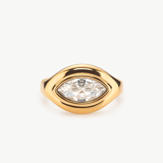 Cubic Zirconia Marquise Ring