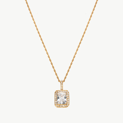 Cubic Zirconia Pendant Necklace