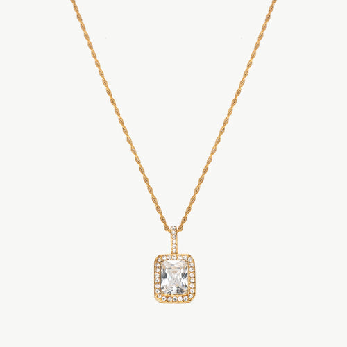 Cubic Zirconia Pendant Necklace