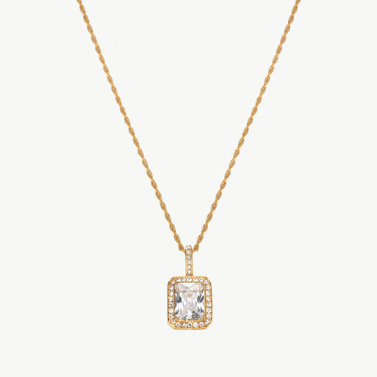 Cubic Zirconia Pendant Necklace