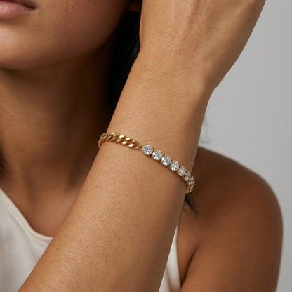 Half Tennis Bracelet