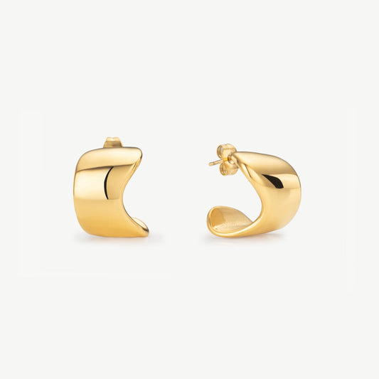 Dome Huggie Earrings