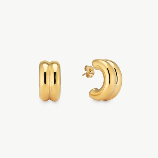 Double Huggie Earrings