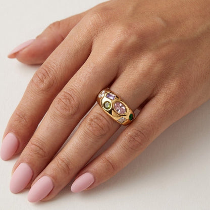 Multi Gemstone Ring