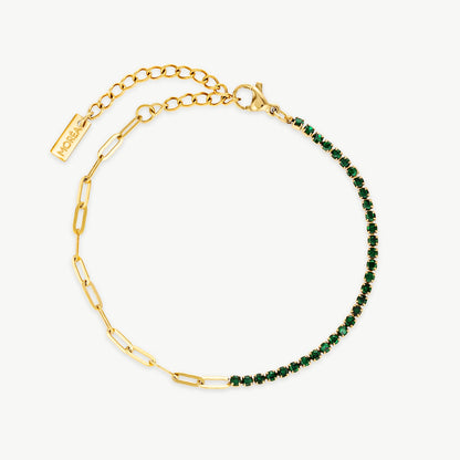 Gold And Green Bracelet