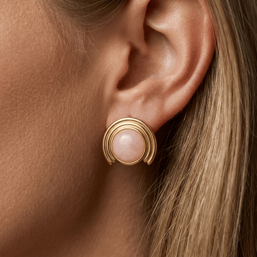 Pink Stud Earrings