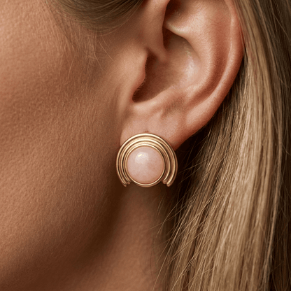 Pink Stud Earrings