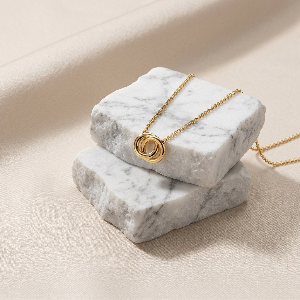 Interlocking Ring Necklace