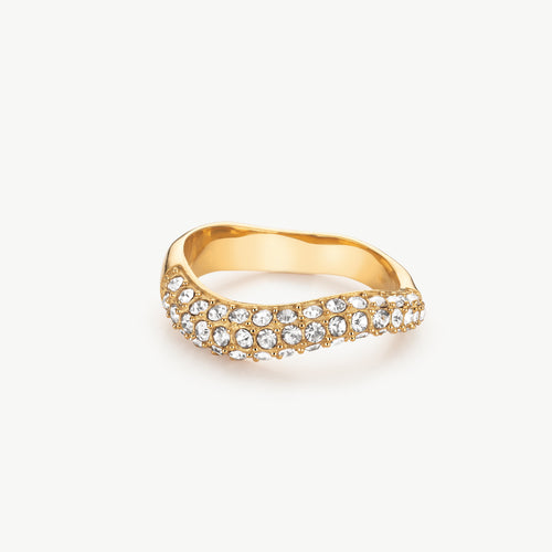 Gold Crystal Ring