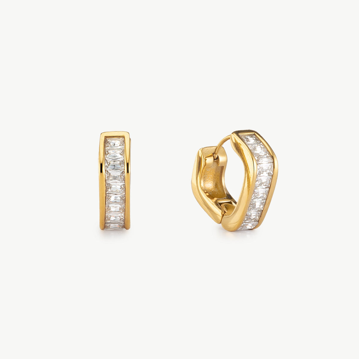 Gold Cubic Zirconia Earrings