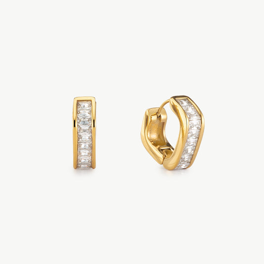 Gold Cubic Zirconia Earrings