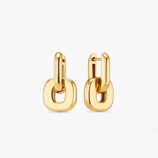 Gold Double Hoop Earrings