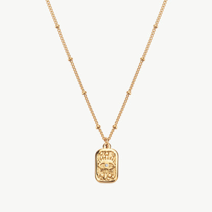 Gold Evil Eye Necklace