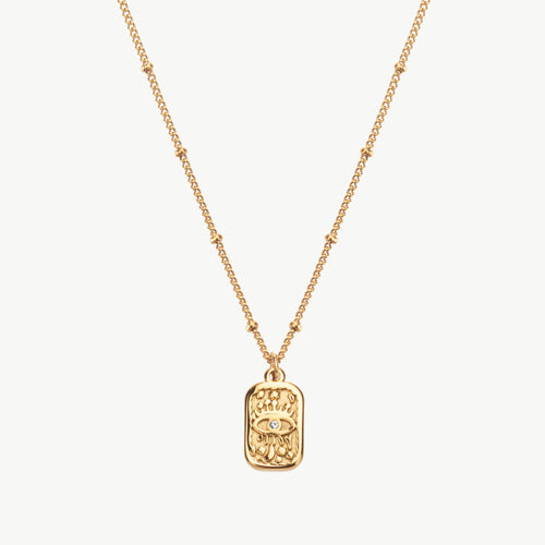 Gold Evil Eye Necklace