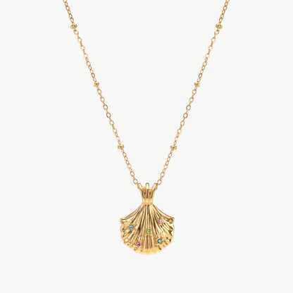 Gold Seashell Necklace