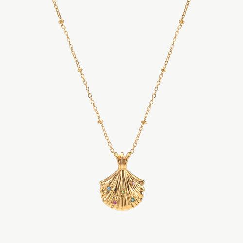 Gold Seashell Necklace