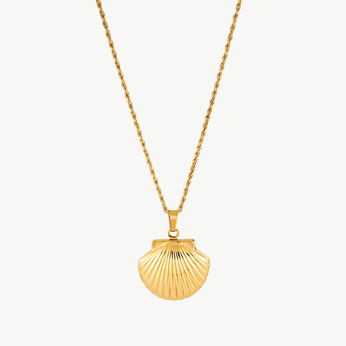 Shell Locket Necklace