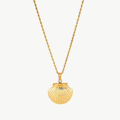 Shell Locket Necklace
