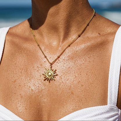 Sun Charm Necklace