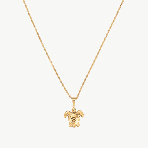 Gold Turtle Necklace