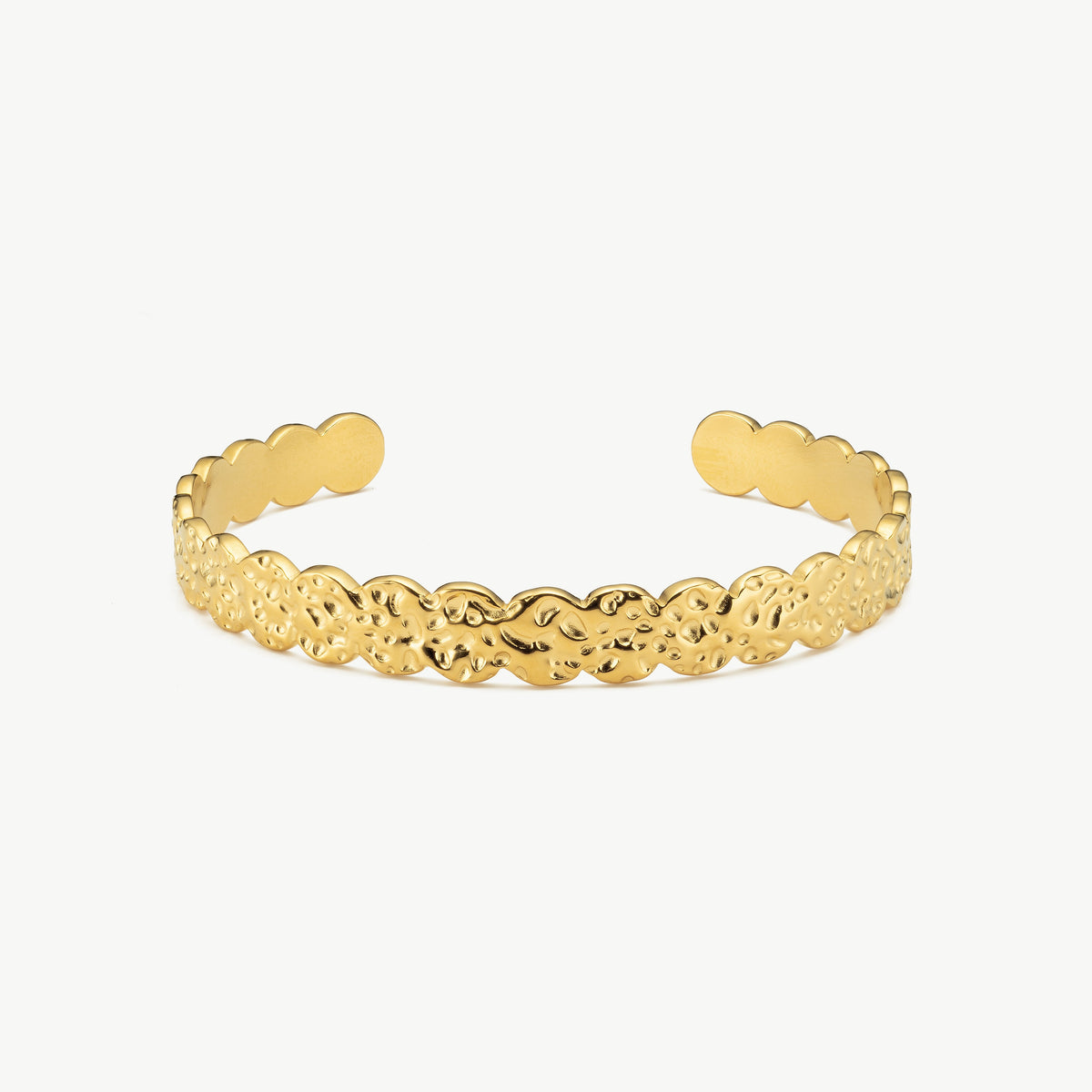 Hammered Gold Bangle
