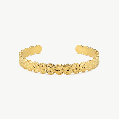 Hammered Gold Bangle