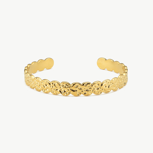Hammered Gold Bangle