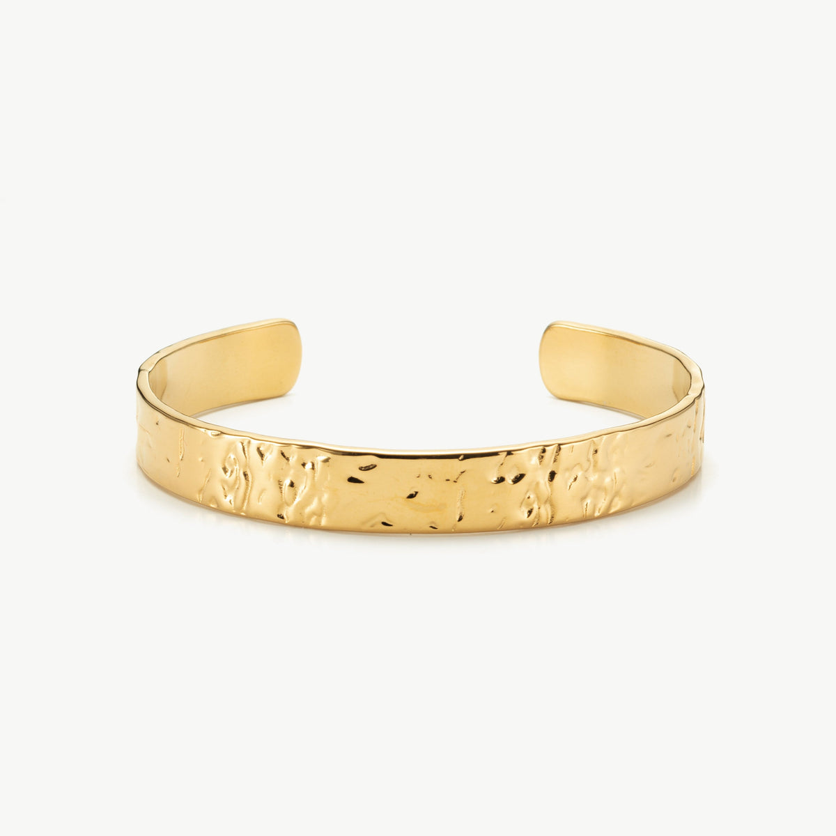 Hammered Gold Cuff Bracelet