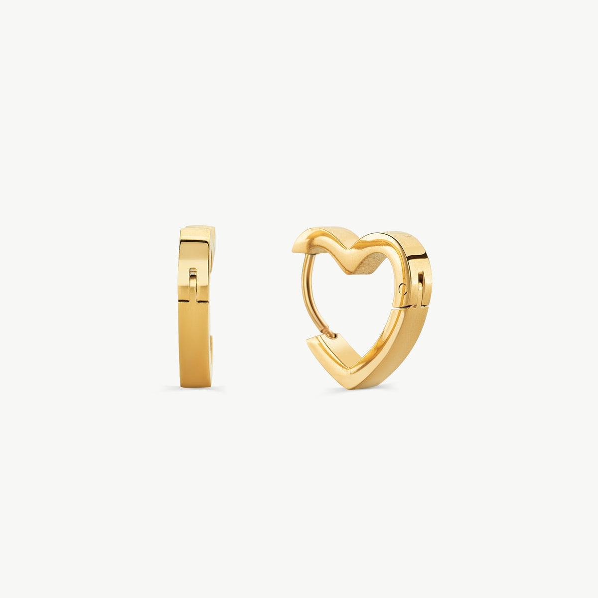 Heart Hoop Earrings