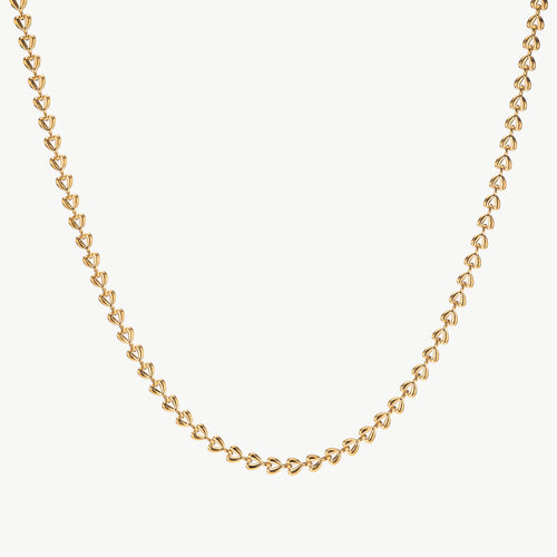 Heart Link Chain Necklace