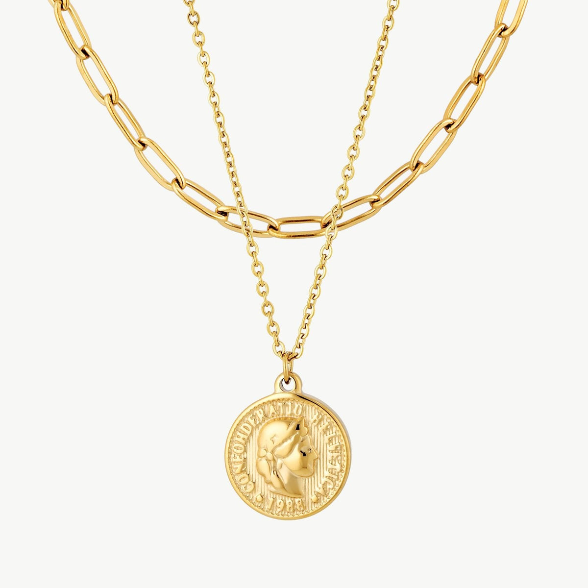 Layered Coin Necklace