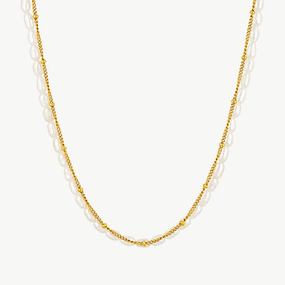 Pearl And Gold Chain Necklace